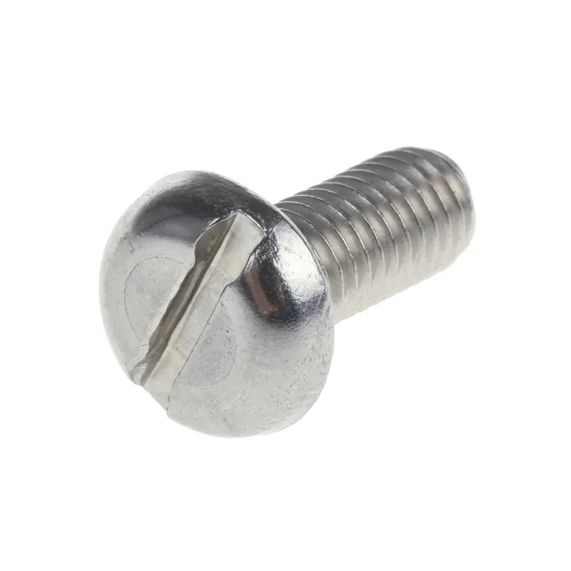 RS PRO Slot Pan Head Machine Screw Stainless Steel M5 12 mm Length A2 DIN 85 189-456