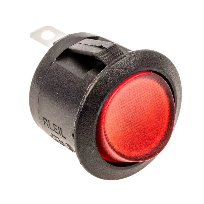 RS PRO Illuminated SPST Rocker Switch Panel 273-299, Off-On, 6A, 250V AC, IP66, Red