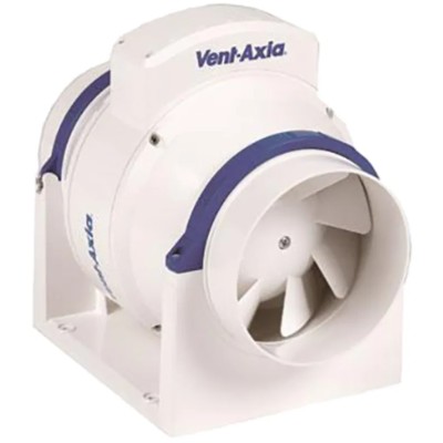 Vent-Axia ACM200 Round In-Line Duct Extractor Fan, 864 m³/h, 38 dBA, 200 mm, 230V ACM200