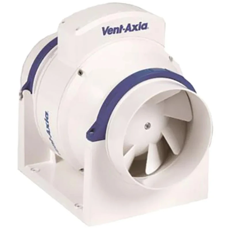 Vent-Axia ACM200 Round In-Line Duct Extractor Fan, 864 m³/h, 38 dBA, 200 mm, 230V ACM200
