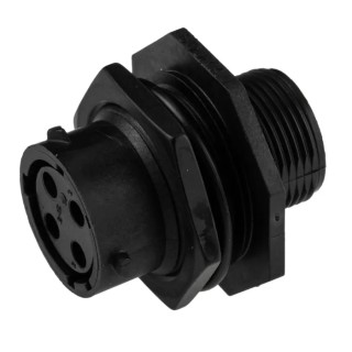 Souriau Sunbank by Eaton Circular Connector, Panel Mount, 4 Contacts, Plug, Female, IP68/IP69K, 250V, 16A, UTS7124S