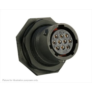Souriau Sunbank by Eaton Circular Connector 10 Contacts Panel Mount Plug Female IP68 IP69K UTS71210S