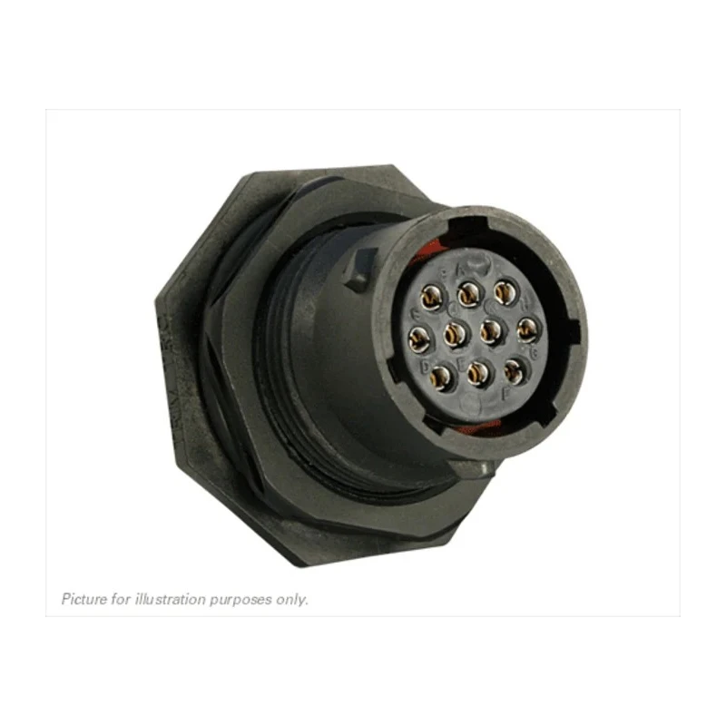 Souriau Sunbank by Eaton Circular Connector 10 Contacts Panel Mount Plug Female IP68 IP69K UTS71210S