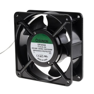 Sunon DP Series Axial Fan, 230V AC, 118.9 m³/h, 10W, Sleeve Bearing, Square Frame, 120mm × 120mm × 38mm DP203A-2123LSL.GN