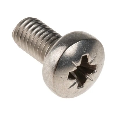 RS PRO Pozidriv Pan Head Stainless Steel Machine Screw M5 10mm Grade A2 DIN 7985 190-541