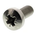 RS PRO Pozidriv Pan Stainless Steel Machine Screw, M5 Thread, 12 mm Length, DIN 7985, A2 Grade, 190-557