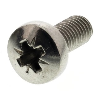 RS PRO Pozidriv Pan Stainless Steel Machine Screw, M5 Thread, 12 mm Length, DIN 7985, A2 Grade, 190-557