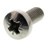 RS PRO Pozidriv Pan Stainless Steel Machine Screw, M5 Thread, 12 mm Length, DIN 7985, A2 Grade, 190-557