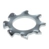 RS PRO Steel Bright Zinc External Tooth Locking Washer M5 DIN 6797A 276-875