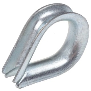 RS PRO Galvanised Steel Thimble for 5 mm Wire Rope With5