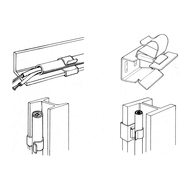 RS PRO Girder Cable Clip Stainless Steel 10–11mm, Flange Thickness 2–4mm Passivated Zinc Plated 277-020