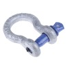 RS PRO Bow Shackle Zinc Plated Steel, Safe Working Load 0.5t, Screw Pin, 6.35mm Shackle Diameter, 193-039