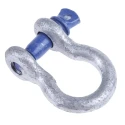 RS PRO Bow Shackle Zinc Plated Steel, Safe Working Load 0.5t, Screw Pin, 6.35mm Shackle Diameter, 193-039