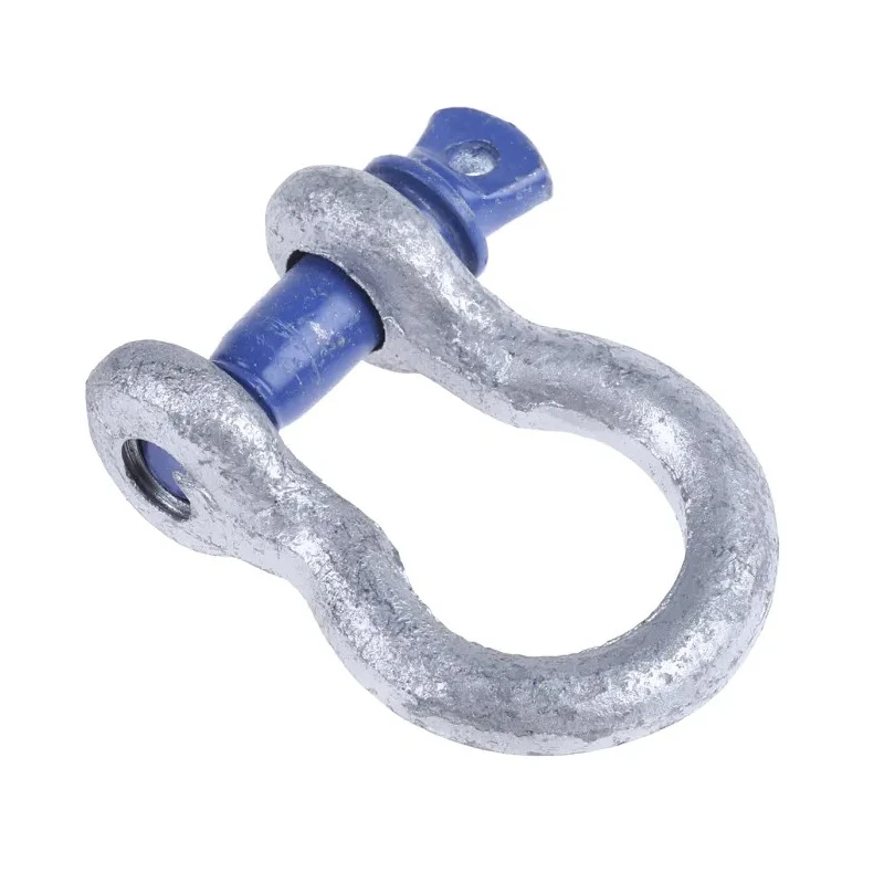 RS PRO Bow Shackle Zinc Plated Steel, Safe Working Load 0.5t, Screw Pin, 6.35mm Shackle Diameter, 193-039