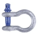 RS PRO Bow Shackle Zinc Plated Steel, Safe Working Load 0.5t, Screw Pin, 6.35mm Shackle Diameter, 193-039