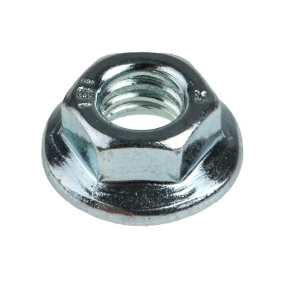 RS PRO Bright Zinc Stainless Steel Flanged Hex Nut M5, DIN 6923, Flange Diameter 11.8mm, Hex Size 8mm, Overall 275-535