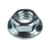 RS PRO Bright Zinc Stainless Steel Flanged Hex Nut M5, DIN 6923, Flange Diameter 11.8mm, Hex Size 8mm, Overall 275-535