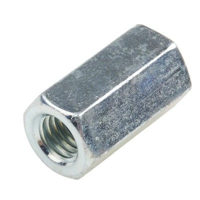 RS PRO Coupling Nut Bright Zinc Plated Steel M8 24 mm Right Hand DIN 6334 276-538