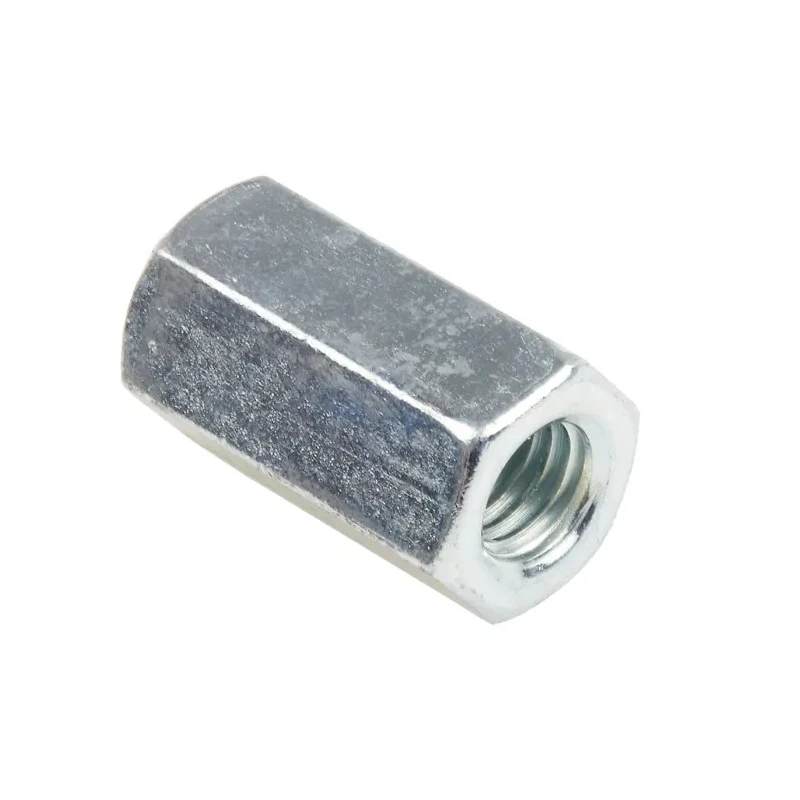 RS PRO Coupling Nut Bright Zinc Plated Steel M8 24 mm Right Hand DIN 6334 276-538