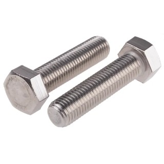 RS PRO Stainless Steel Hex Bolt M20 x 80 mm DIN 933 276-746