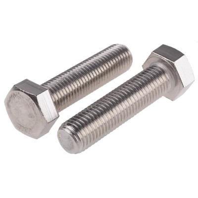 RS PRO Stainless Steel Hex Bolt M20 x 80 mm DIN 933 276-746