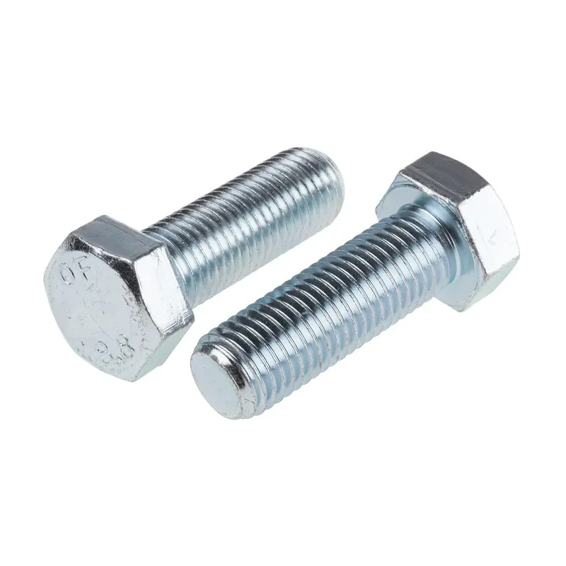 RS PRO Bright Zinc Plated Hex Bolt M20 x 60 mm Steel Grade 8.8 DIN 933 276-342