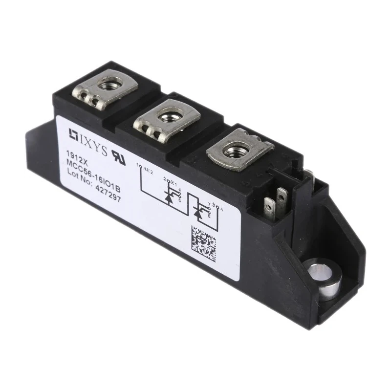 IXYS Dual Thyristor Module 1600 V, 1.6 kA, 64 A, Panel Mount, TO-240AA, 7-Pin MCC56-16IO1B