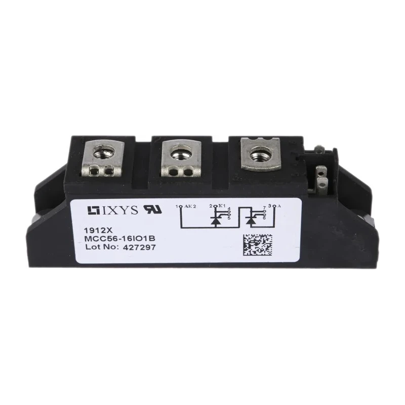 IXYS Dual Thyristor Module 1600 V, 1.6 kA, 64 A, Panel Mount, TO-240AA, 7-Pin MCC56-16IO1B