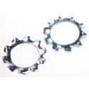 RS PRO Steel Bright Zinc External Tooth Locking Washer M12 DIN 6797A 20.5mm OD 276-910