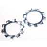 RS PRO Steel Bright Zinc External Tooth Locking Washer M12 DIN 6797A 20.5mm OD 276-910
