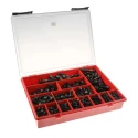 RS PRO Stainless Steel Hex Socket Drive Screw/Bolt Kit, 426 Pieces, Machine Screws, Black Oxide, DIN 912, 12-60mm, 278-102