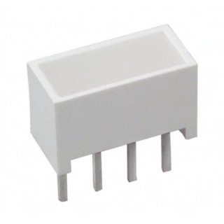 Broadcom Light Bar LED Display Green 50mcd, 5 mm Character Height, 2.1V, Through Hole HLMP-2550-FG000