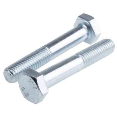 RS PRO Bright Zinc Plated Steel Hex Bolt M10 x 60 mm, Grade 8.8, DIN 931, High Tensile 279-717