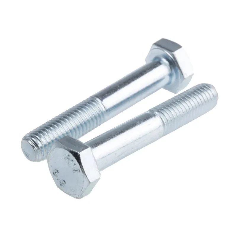 RS PRO Bright Zinc Plated Steel Hex Bolt M10 x 60 mm, Grade 8.8, DIN 931, High Tensile 279-717