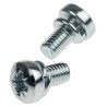 RS PRO Bright Zinc Steel Pan Head Sems Screw, Spring Washer, M6 x 16 mm, Pozidriv, 279-278