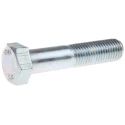 RS PRO Bright Zinc Plated Steel Hex Bolt M16 x 75 mm High Tensile DIN 931 279-919