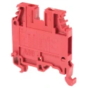 Entrelec SNA Series DIN Rail Terminal Block, 1-Level, Red, Screw Type, 4mm², 32A, 1000V AC 1SNA105032R1500
