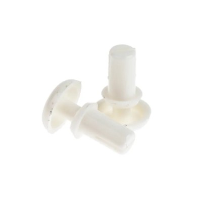 Essentra Nylon Snap Rivet 3 mm, 6.1 mm Length, White, Panel Fastener SR3055W