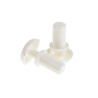 Essentra Nylon Snap Rivet 3 mm, 6.1 mm Length, White, Panel Fastener SR3055W