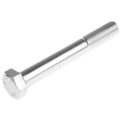 RS PRO Bright Zinc Plated Steel Hex Bolt M16 x 120 mm, DIN 931, Grade 304, Partially Threaded 279-953