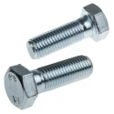 RS PRO Bright Zinc Plated Steel Hex Bolt M20 x 60 mm, Grade 304, DIN 931, 279-969