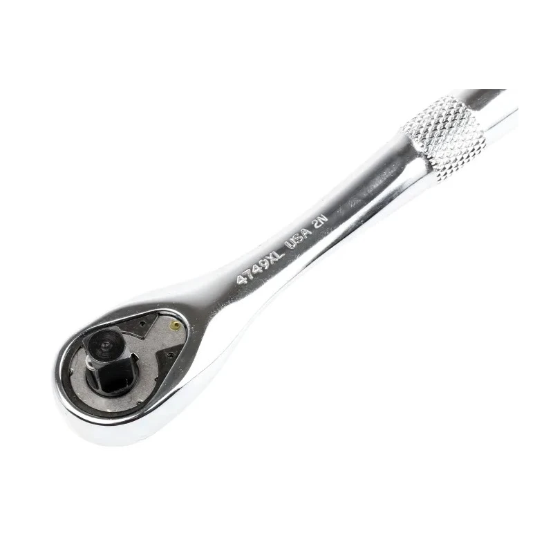 Stanley Proto Pear Head Ratchet Handle 6.35 mm Drive, Chrome Finish, 127 mm Length 4749XL