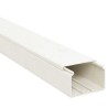 Planet-Wattohm Viadis Distribution Cable Trunking, 90mm Width x 40mm Depth x 2m Length, Polyvinyl Chloride, White W90mm