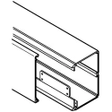 Planet-Wattohm Viadis Distribution Cable Trunking, 90mm Width x 40mm Depth x 2m Length, Polyvinyl Chloride, White W90mm