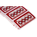 RS PRO Temperature Sensitive Label 60°C to 77°C, 4 Level, Circular, Non-Reversible 286-030