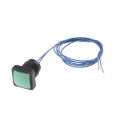 ITW Switches Push Button Switch, Momentary, SPST, Green, Clear LED, IP67, Panel Mount, 16 mm Cutout, 50 V DC, 250 V 49-59213