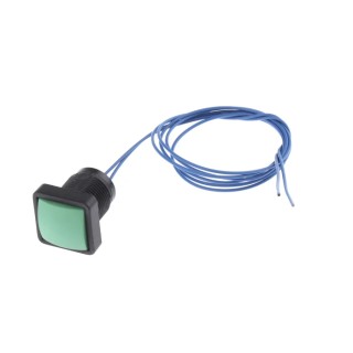 ITW Switches Push Button Switch, Momentary, SPST, Green, Clear LED, IP67, Panel Mount, 16 mm Cutout, 50 V DC, 250 V 49-59213