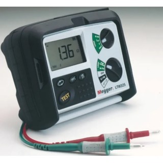Megger Loop Impedance & RCD Combined Tester LTW325-EU-BS, 2 Wire, 440V, AC, LCD Display, CAT IV, Battery, 1kg