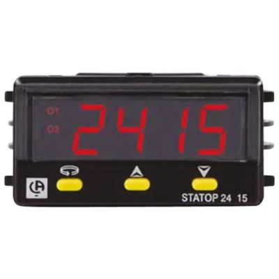 Pyro Controle STATOP 15 Panel PID Temperature Controller Relay, 1 Input, 2 Output, 26V AC, Modbus RTU LR02415-001