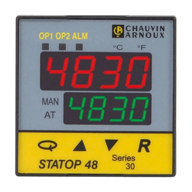 Pyro Controle STATOP 48 Panel PID Temperature Controller, PID/Fuzzy Logic, 1 Analogue Relay Output, 260V AC, LR04830-000